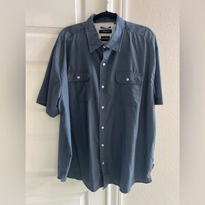 Kenneth Cole Men’s 3X Short Sleeve Button Down